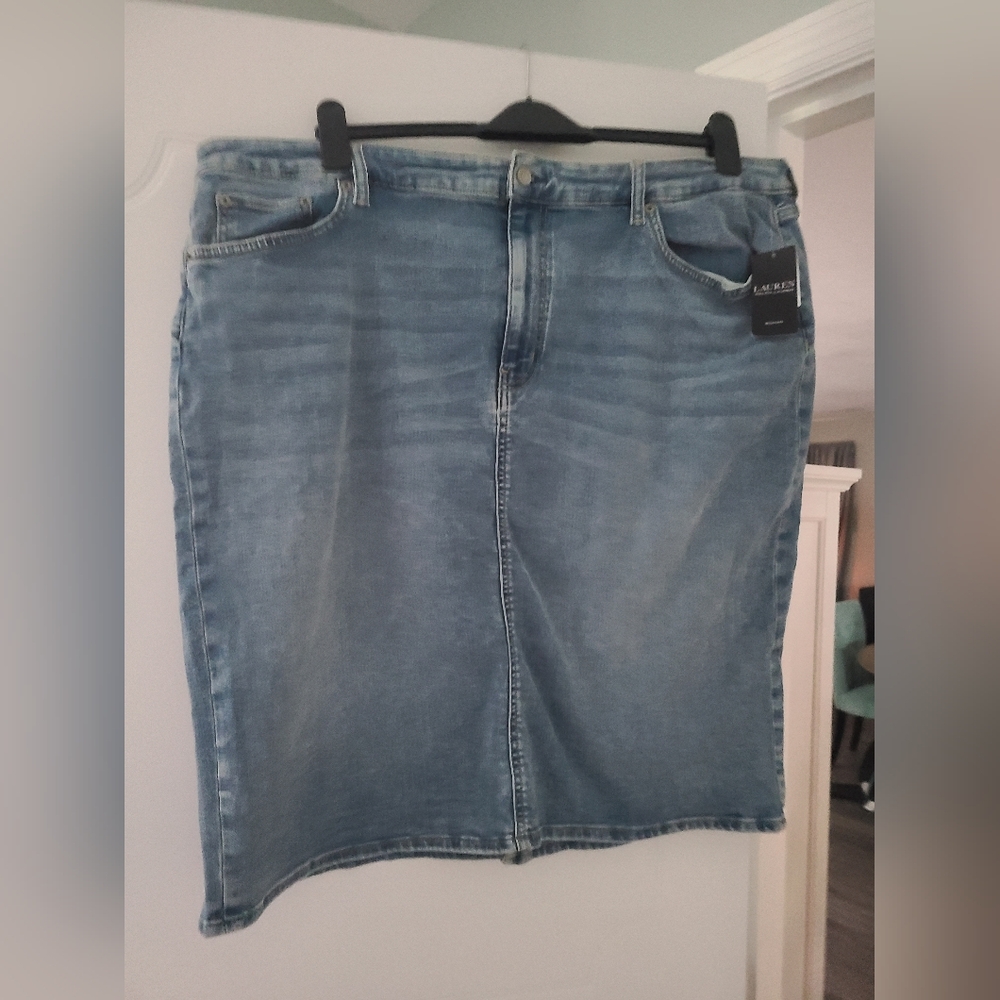Ralph Lauren Jean Skirt 22w